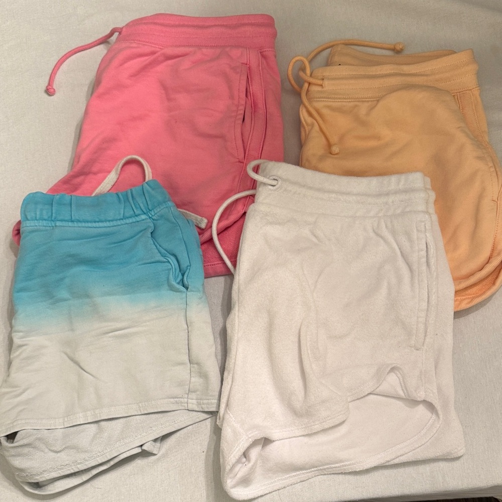 J. Crew Shorts Set in Pink, Peach, Blue, and White